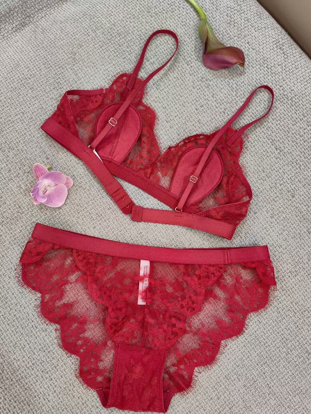 Simple Lace Bralette set